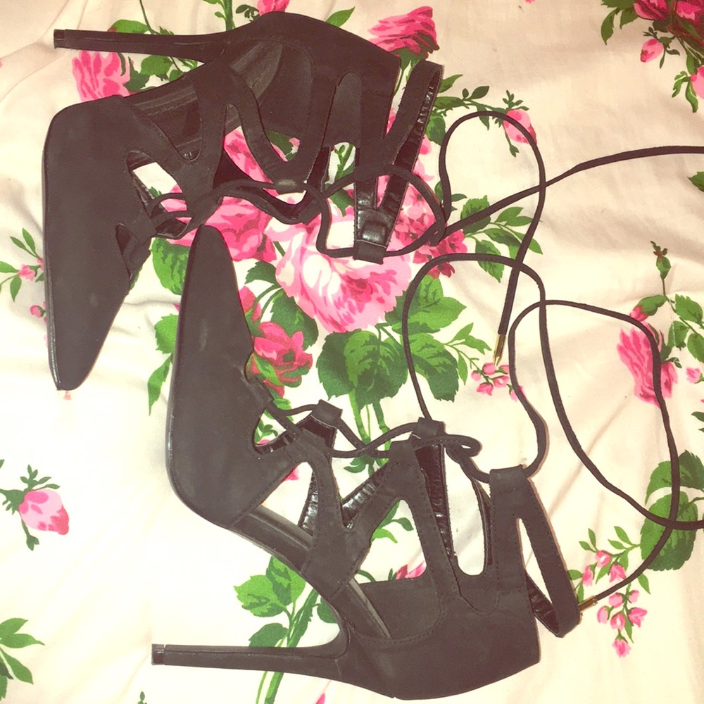 Black Lace heels